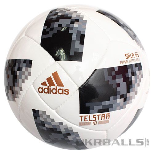 Футзальный мяч Adidas Telstar World Cup Sala 65 FIFA 2018, артикул: CE8146