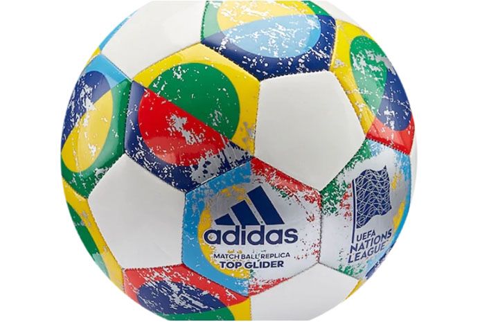 Футбольний м'яч Adidas UEFA Nationals League Top Glider r4, артикул: CW5268
