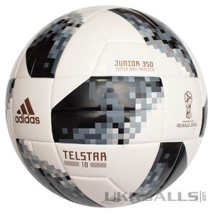 Футбольный мяч Adidas Telstar 18 Junior 350g, артикул: CE8145 фото 2