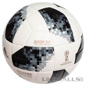 Футбольный мяч Adidas Telstar 18 Junior 350g, артикул: CE8145 фото 3